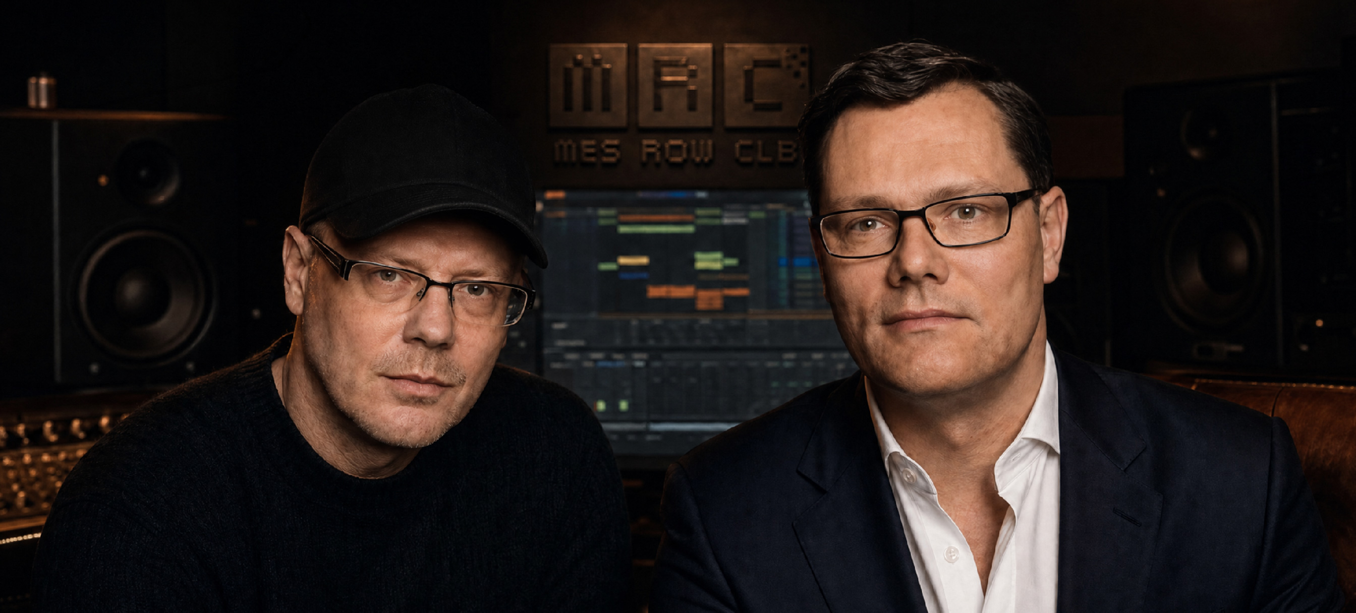 M. Hartmann und R. Rotter · Die Gründer von MesRowClb · Musiklabel Berlin